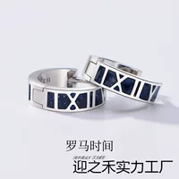Новые серьги в римском стиле, одиночные серьги для мужчин и женщин, модные серьги из серебра 925 пробы, ювелирные изделия, подарки