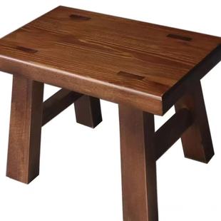 Small Bench for Home Use, Square Stool for Children and Adults, Kindergarten Wooden Stool, Dance Small Wooden Stool, Coffee Table, Shoe-Changing Stool, Low Stool for Bedroom