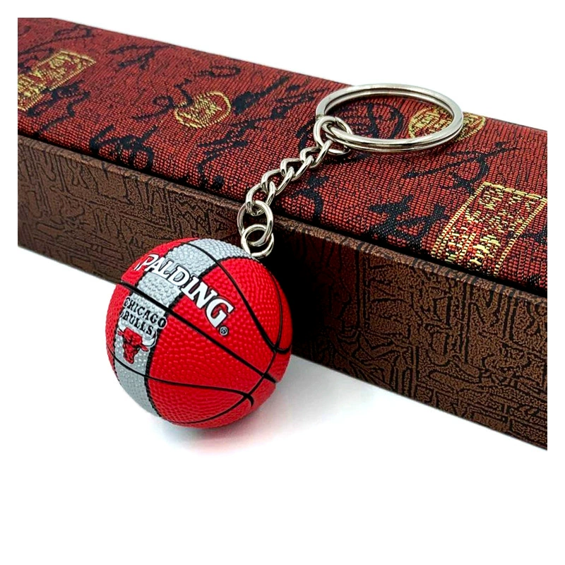 Баскетбольная брелочная подвеска в виде мини-шара NBA, 7,75 × 6,23 × 5,85 см, смешанные цвета команд