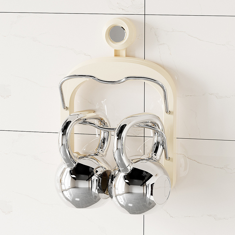 soporte de cubierta de olla multicapa de ventosa de cocina tipo pared de tablero de corte con gancho multifuncional de tablero de drenaje de agua que almacena estante de artículos