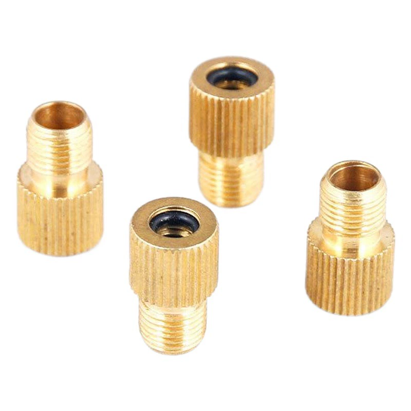 Медный адаптер для велосипедных вентилей, преобразователь воздушного сопла для накачки шин.