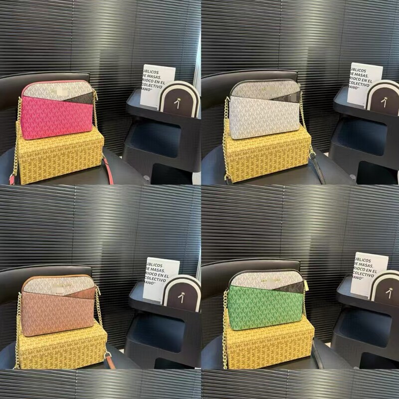 2026 New Model Mk Women's Shell Bag, Color-Blocking Classic Style, Fashionable Trendy Shoulder Bag, Crossbody Bag, Women's Bag, Export
