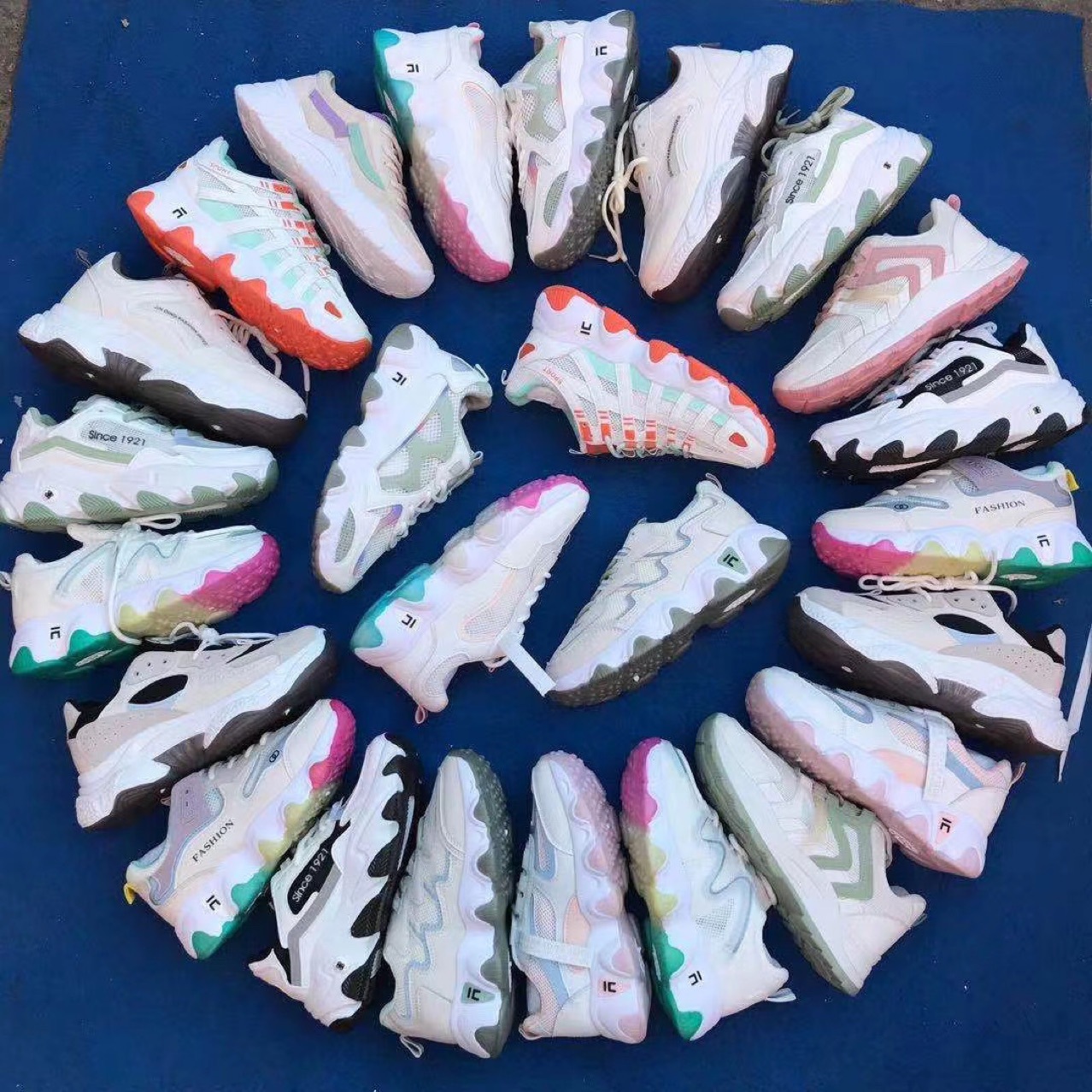 new pattern Women's Shoes Dual-network Leather Diddy Walking shoes Stock Poop wholesale live broadcast Foreign trade Night market Stall
