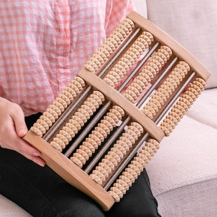 Solid Wood Foot Massager Massage Wooden Acupoint Roller Foot Home Foot Leg Foot Sole Roller Artifact