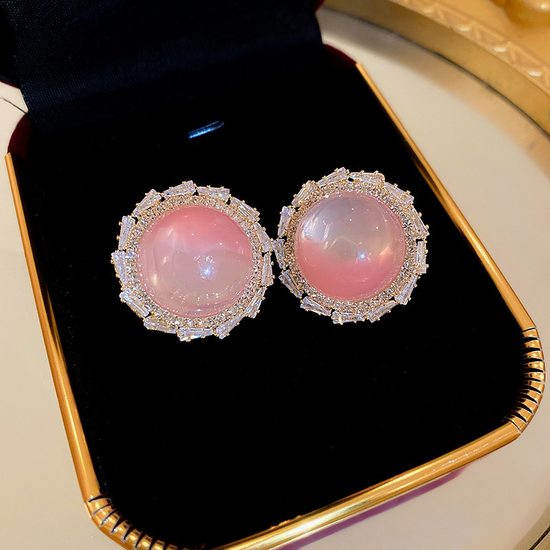 Pendientes de flores de aceite de gota de aguja de plata Pendientes de todo fósforo de moda dulce y suave Pendientes de temperamento fresco pequeño, sentido de clase alta de nicho