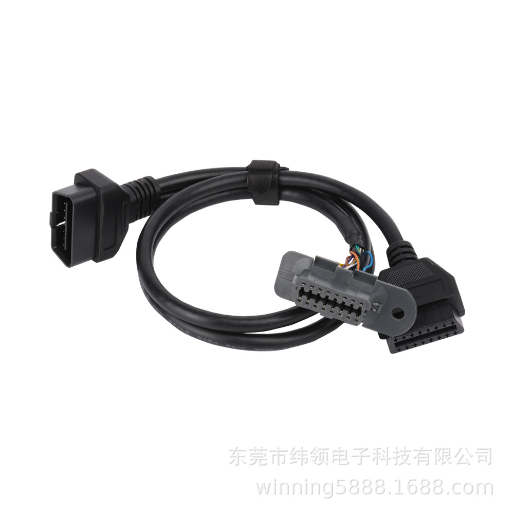 带Volov连接器OBD2 OBD-II阳Y OBD至Volvo分离器电缆