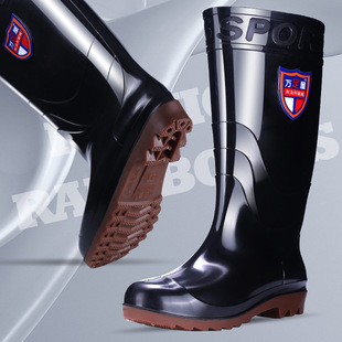 Factory direct supply wholesale labor protection rain boots water shoes water boots men and women adult waterproof non-slip beef tendon bottom high tube medium and low tube