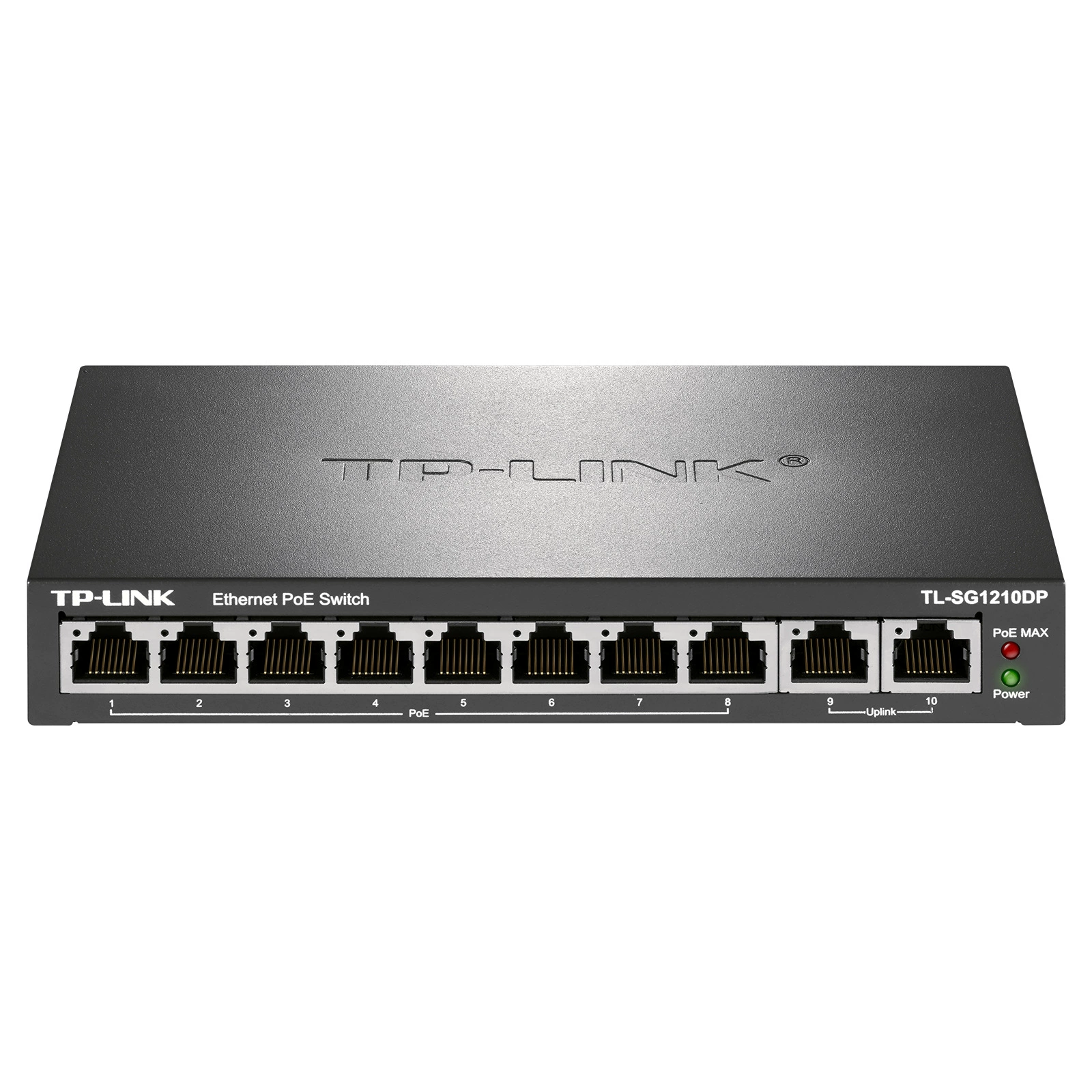 TP-LINK TL-SG1210DP Полный гигабитный Ethernet PoE коммутатор/8GE(PoE)+2GE