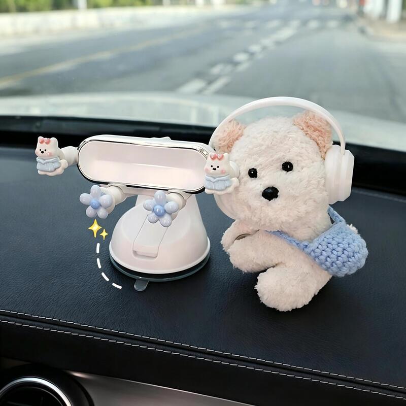 Creative and cute car phone holder for girls, 2026 new model, for car center console and tricycle navigation support Creative and cute car phone holder for girls, 2026 new model, for car center console and tricycle navigation support