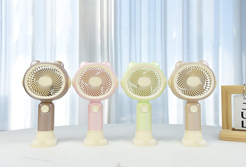 小型かわいいミニファンアニメ学生携帯ファンusb充電ビジネスロゴ手持ちファン|undefined