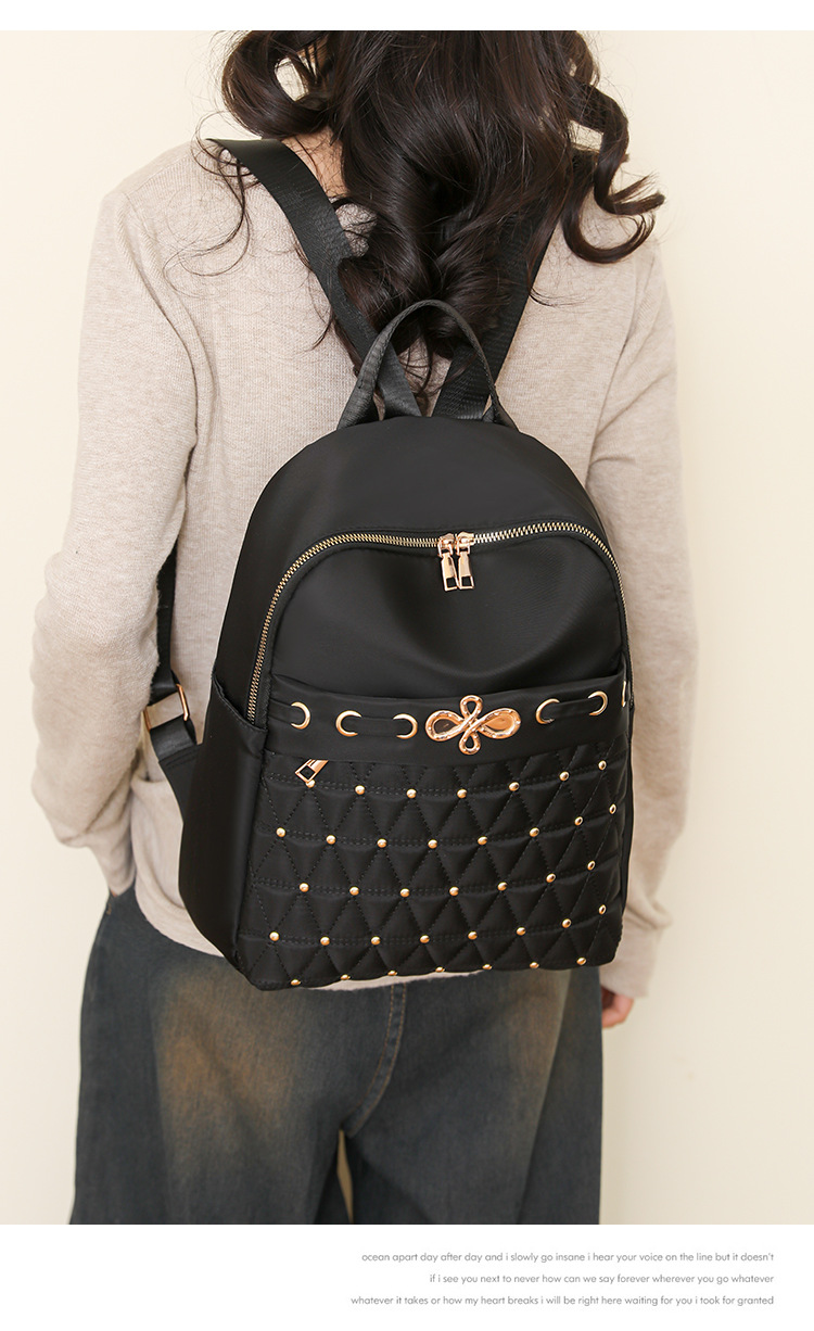 2024 New Oxford Cloth Backpack For Women Fashionable And Versatile Large Capacity Women's Leisure Travel Backpack_voghion.com