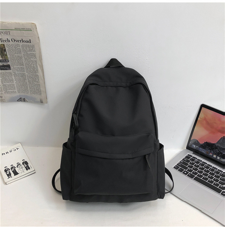 Mochila japonesa para chicas retro color sólido mochila universitaria de alta capacidad mochila para niños