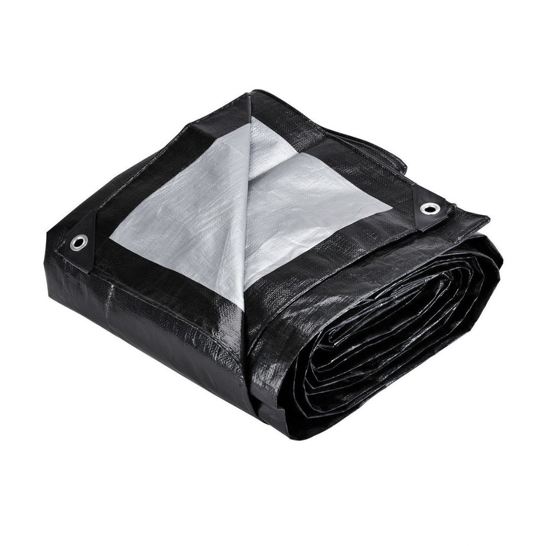 厂家直销130克黑色/白色PE聚乙烯篷布建筑工地用布防渗布