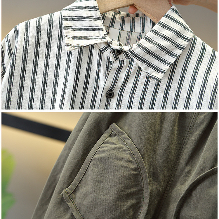 6144 Traje de otoño para niños 2025 Nuevo bebé Primavera y otoño Camisa casual coreana para niños Chaqueta de tres piezas