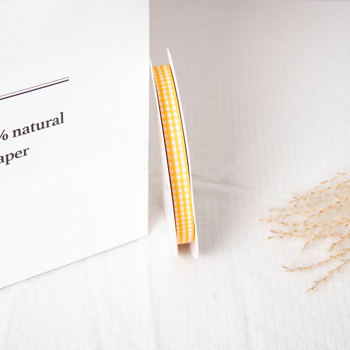 Doble cara cuadrícula cinta horneado embalaje cinta DIY adornos de cabello hechos a mano flores correa ramo correa material de decoración