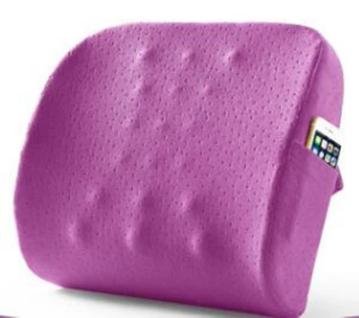 Memory Foam Lumbar Support Cushion: Waist support - purple-403510cm