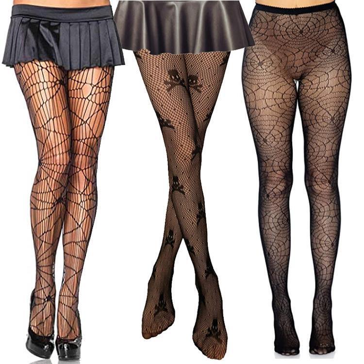 European and American Halloween spider websocks pantyhose black big skull adult socks fishnet socks wholesale ghost festival socks European and American Halloween spider websocks pantyhose black big skull adult socks fishnet socks wholesale ghost festival socks