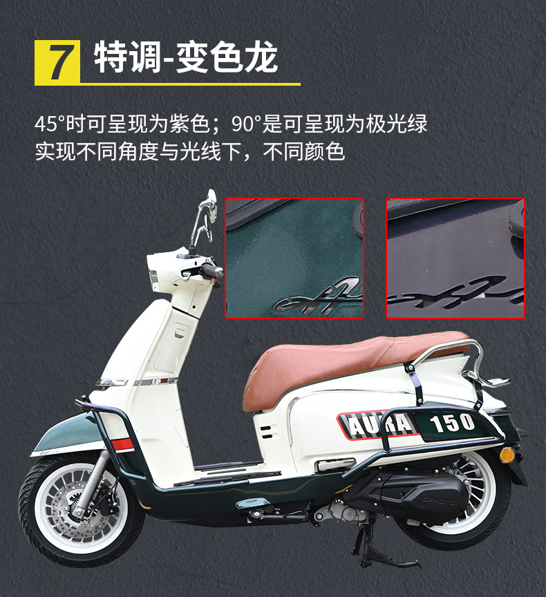 Suitable for Chunfeng Aura150 Front and Rear Exhaust Bumpers, Full Surround Guard Bars, Folding Backrest, Anti-Fall Modification