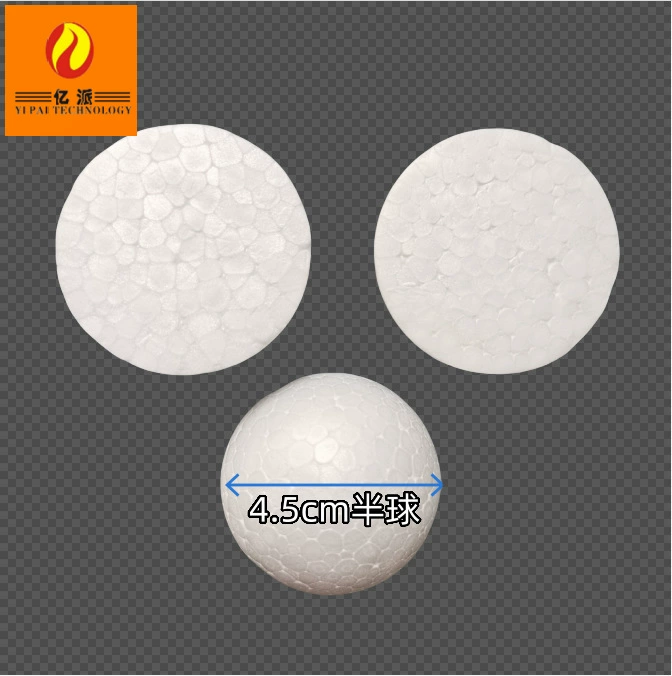 White ultra light clay with accessories, styrofoam ball, 4.5cm, EPS