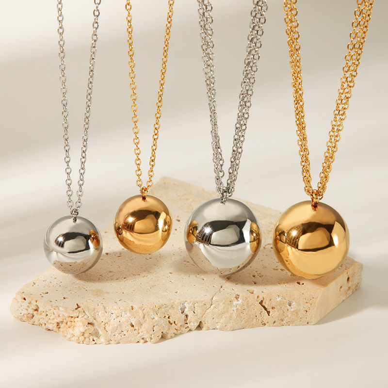 brand small necklace stainless steel