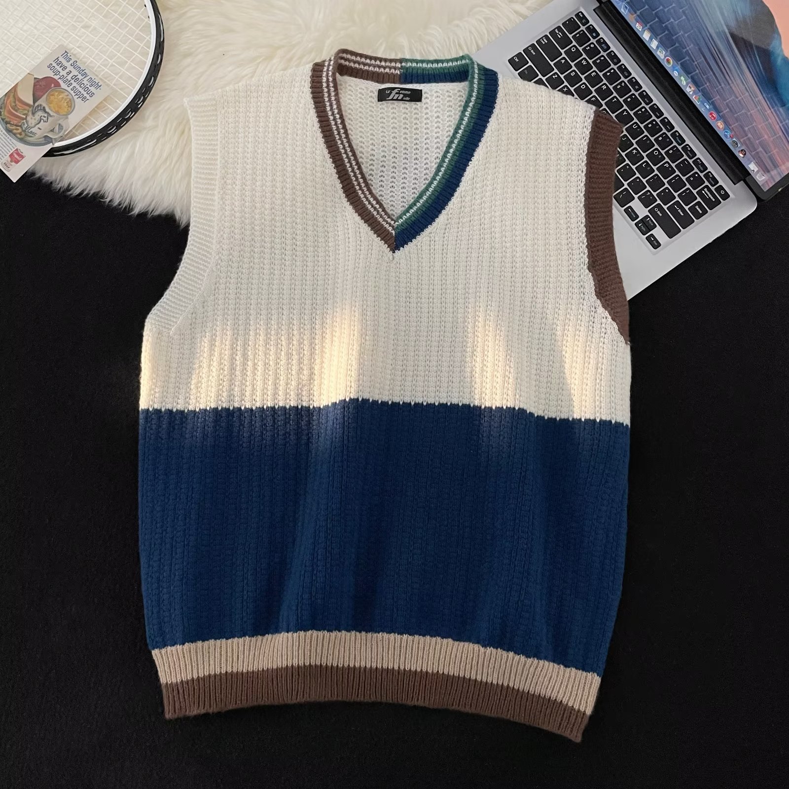 Japanese retro knitted sweater