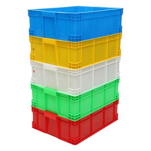 Large plastic turnover box with lid rectangular industrial logistics turnover box storage thickened plastic turnover box