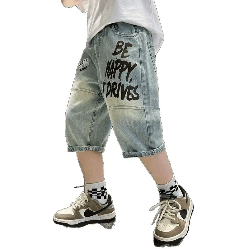 Children's summer clothing, shorts, summer trousers, thin jeans, for teenagers