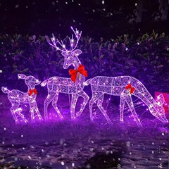 国境を越えた新しいクリスマスヘラジカ鉄芸装飾装飾クリスマスヘラジカ発光鹿デパート庭園公園装飾品