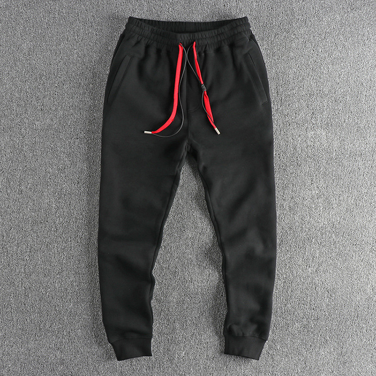 400G Autumn and Winter HeavyweiGht Roman Velvet Thickeneded Casual Sweatpants Men's ContrastinG Color DrawstrinG Trendyy StraiGht LeG LeGGinGs Sweatpants 400G Autumn and Winter HeavyweiGht Roman Velvet Thickeneded Casual Sweatpants Men's ContrastinG Color DrawstrinG Trendyy StraiGht LeG LeGGinGs Sweatpants
