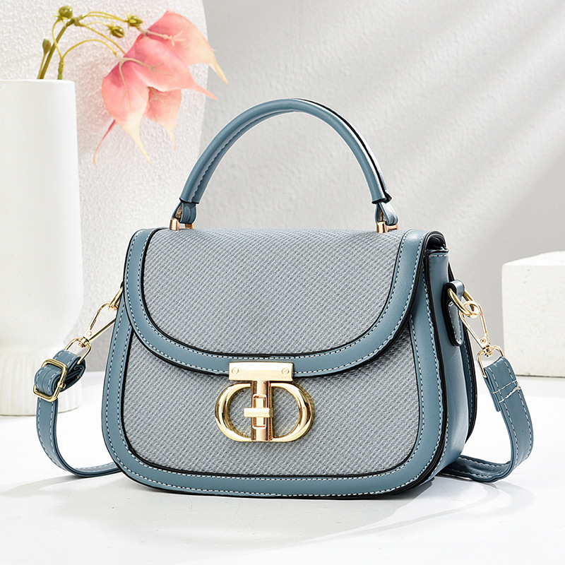 Bolso de moda 2025 nuevo bolso de moda de color contraste bolso de hombro casual bolso de textura bolsas