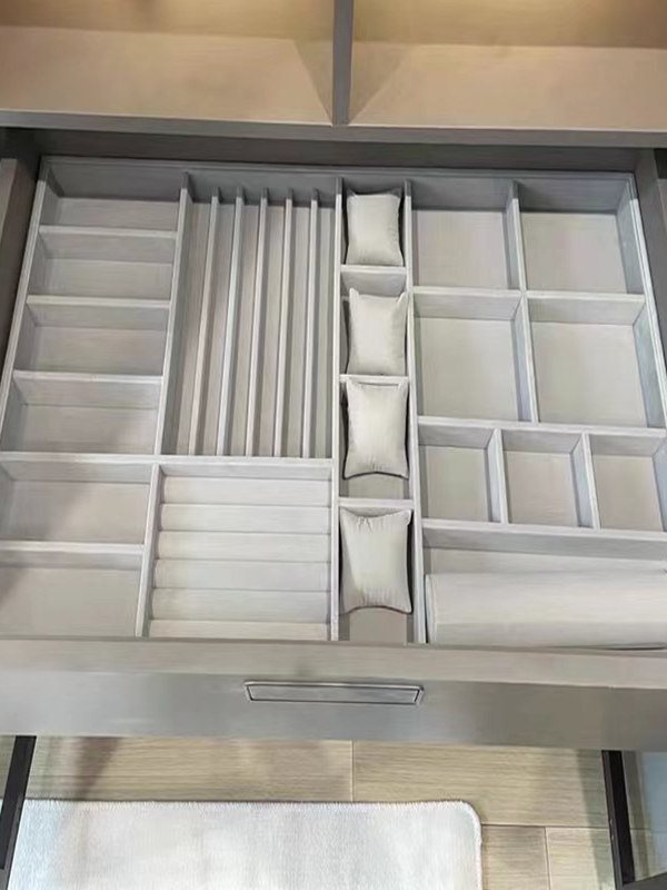 Velvet First Box Drawer-Type Leather Underwear Earrings Watch Hand Wardrobe Jewelry Divider Tray