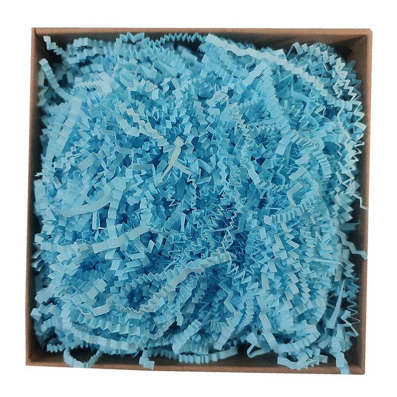 Papel ondulado transfronterizo de color plegado de hierba de papel rasgado cosmético vino tinto fruta regalo caja de regalo relleno