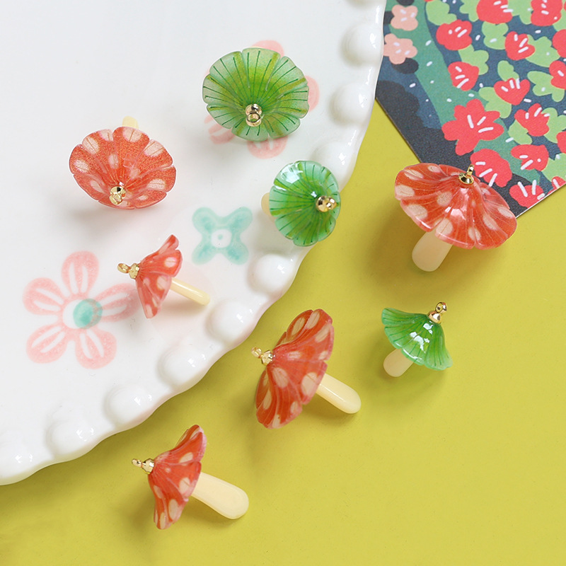 1 Piece Plastic Mushroom Pendant display picture 2