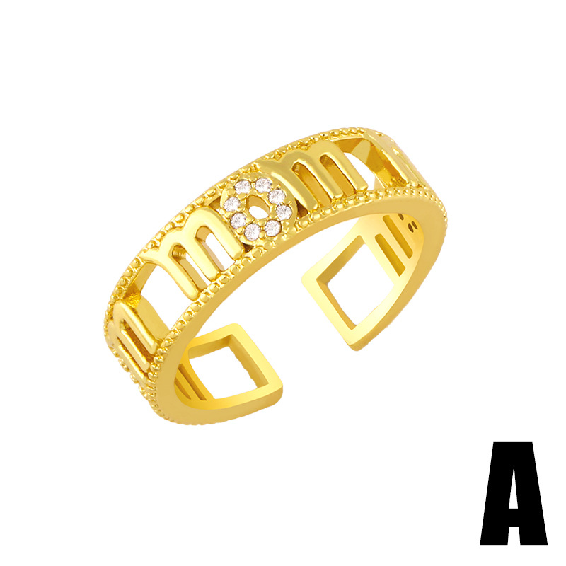 Fashion Geometric Double Layer Copper Inlaid Zircon Rings Wholesale display picture 4