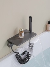 衛浴明裝浴缸龍頭入牆式淋浴花灑套裝溫泉泡池冷熱瀑布水龍頭