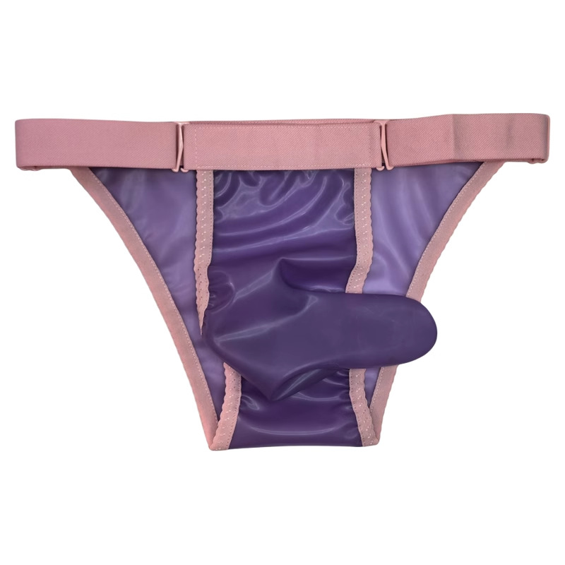 Rubber Gun Bullet Separation Concave and Convex Underwear Seamless Jj Set Men's Physiological T-Pants Men's One-Piece Briefs