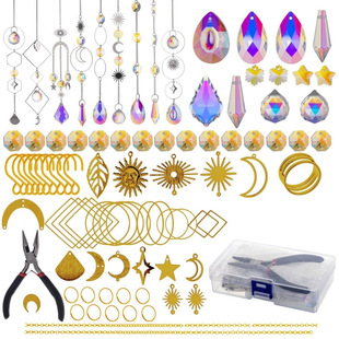 200Pcs Crystal Sun Catcher DIY Handicraft Material Package Pendant Rainbow Manufacturer Window Hanging Prism