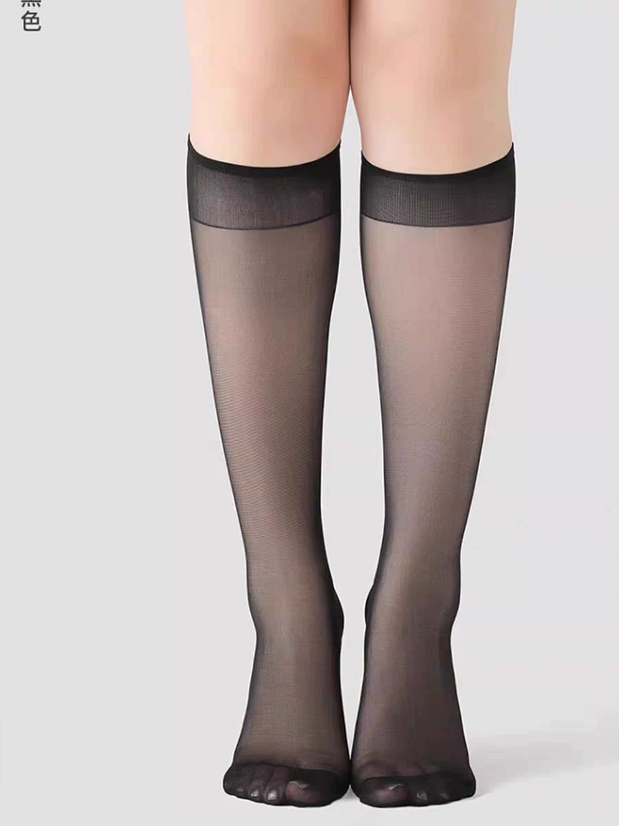 【Crystal Beautiful Leg Socks】Летние женские носки на икры, длинный цилиндр, тонкие нескользящие носки, носки без заметных швов