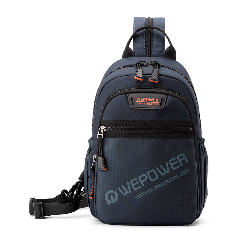 WEPOWER nuevo tipo de hombre de negocios ocio bolso de pecho, hombro de doble hombro para viajar al aire libre bolso de pecho universal