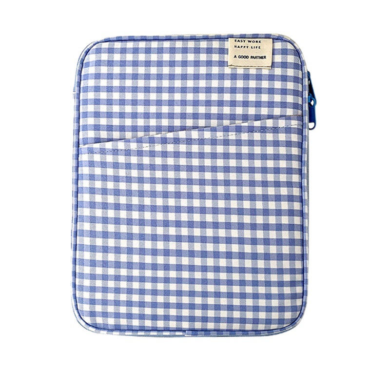 New Plaid iPad Tablet Bag MacBook 13inch Apple Laptop Inner Bag Ins