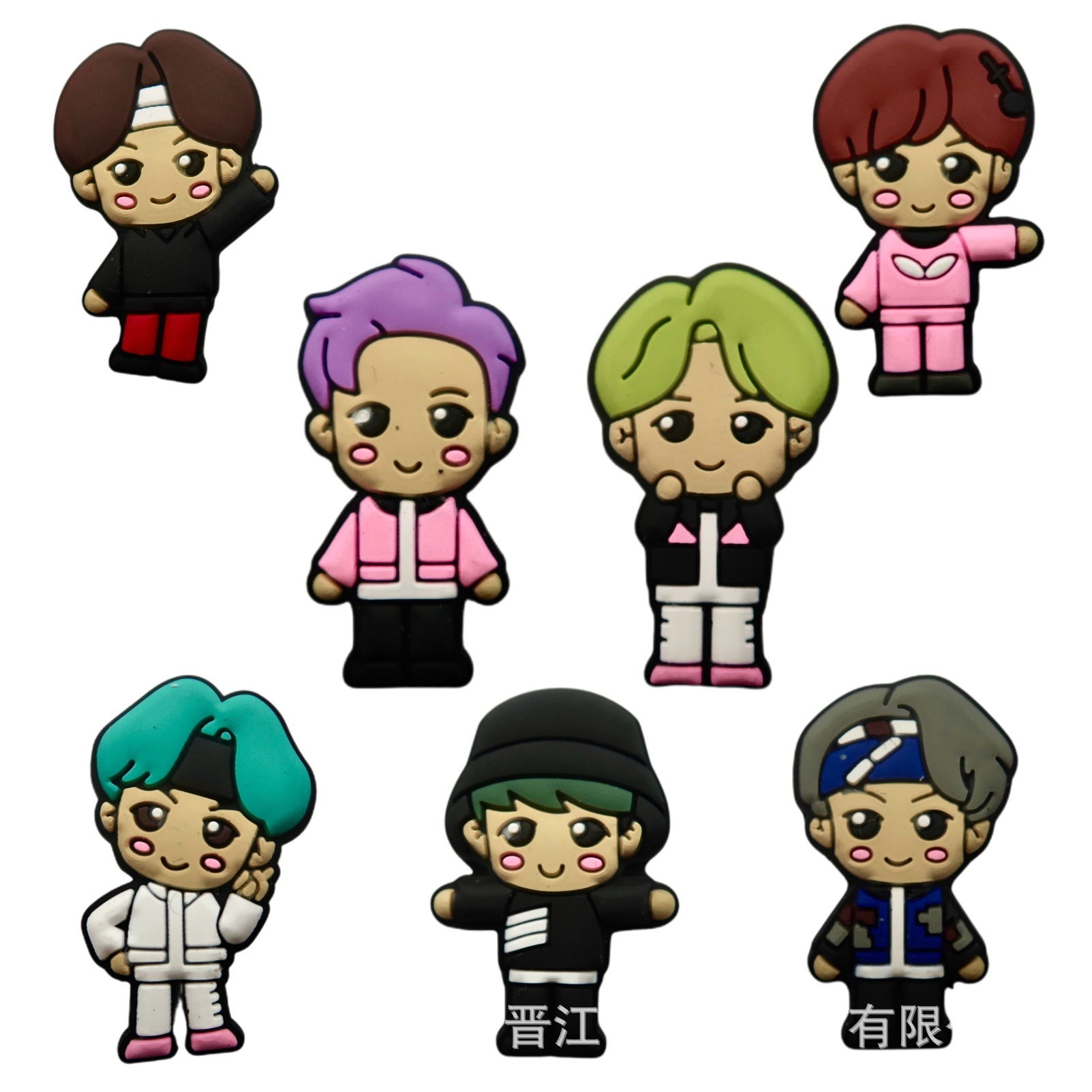 Cartoon character boy series Crocs Shoeshine Buckles Decorative buckle Shoe flower buckle diy parts Cross border wholesale