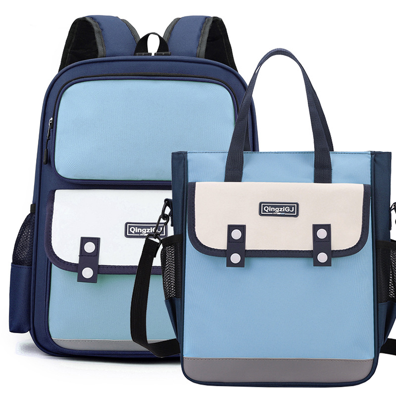 Mochilas escolares para niños con logotipos impresos personalizados, mochilas para estudiantes de primaria, mochilas escolares para mujeres, bolsos cruzados, instituciones de formación con buena apariencia