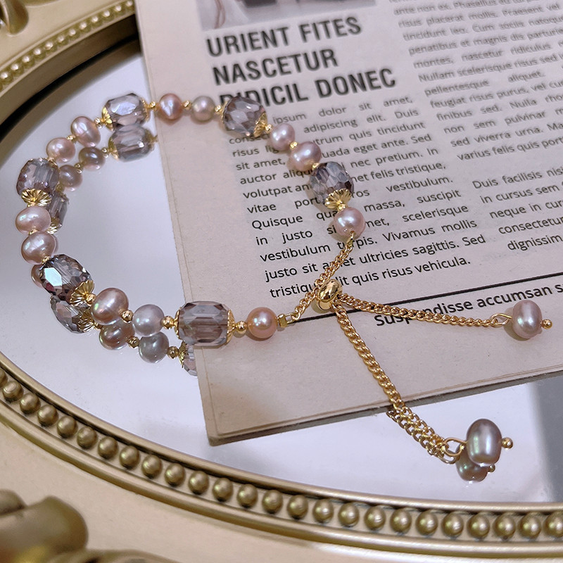 Fashion Round Pearl Beaded Bracelets 1 Piece