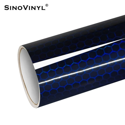 Automotive Film film glossy chameleon body color - 15218-m-honeycomb-laser-black-and-blue