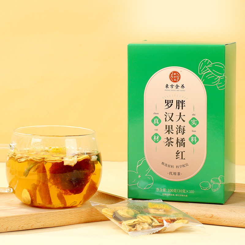 Pang Da Hai Luo Han Guo Herbal Tea Blend 100g Whole Ingredient Chrysanthemum Snow Pear Tea overview