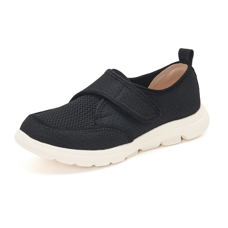 K6016 - 3 nuevo 2025, zapatos de cuero auténtico, almohadilla ligera antideslizante, cabeza redonda, tejido transpirable, zapatos de madre para mujeres