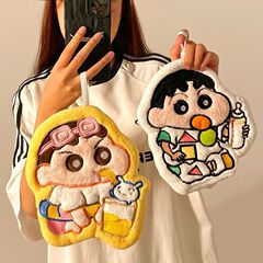 蜡笔小新擦手巾挂式可爱吸水速干厨房卫生间儿童卡通手帕抹布加厚