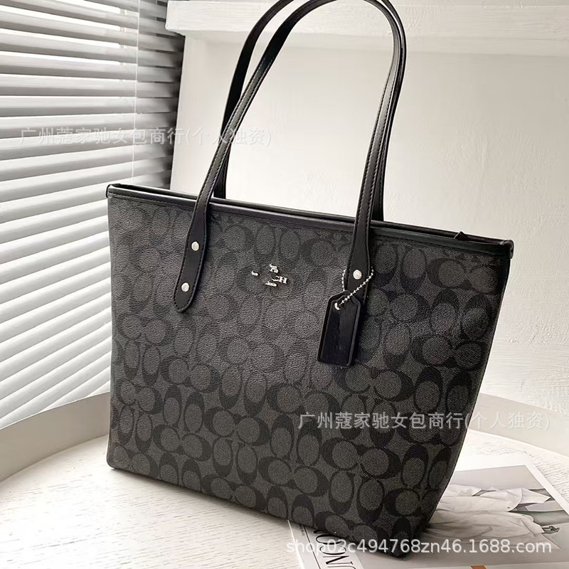 Coco Chanel high-quality genuine leather City 30 vintage pattern zippered tote bag, large-capacity shopping bag, shoulder bag, handbag for women Coco Chanel high-quality genuine leather City 30 vintage pattern zippered tote bag, large-capacity shopping bag, shoulder bag, handbag for women