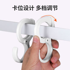 Simple Japanese-style S-shaped hook S hook wardrobe hanging coat and hat hanging bag bag hook dormitory windproof hook round pole hook wholesale