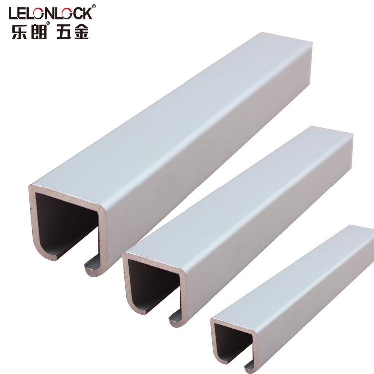 Mayorista de 3mm grueso carril de suspensión puerta corredera de aluminio puerta corredera de vidrio puerta corredera de madera sólida accesorios de guía image 6